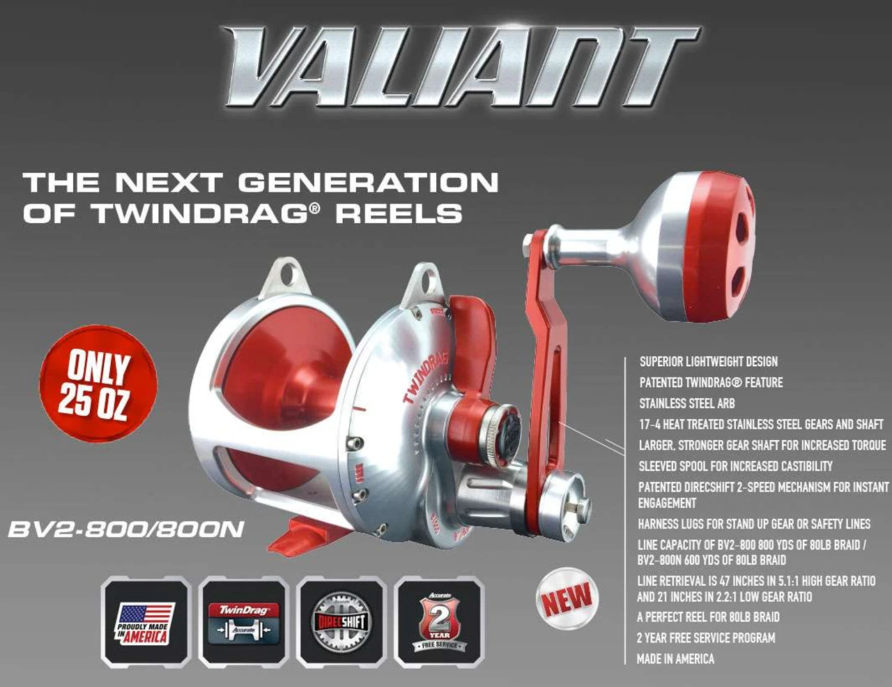 Accurate BV2-800 Boss Valiant Conventional Reels 5 Accurate BV2-800 Boss Valiant Conventional Reels - Image 3