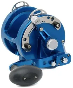 Avet Reels Avet HX 5/2 MC Raptor Two-Speed Lever Drag Casting Reels Blue