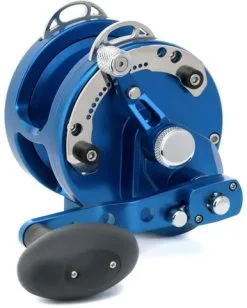 Avet Reels Avet HXJ 5/2 MC Raptor Two-Speed Lever Drag Casting Reels Blue