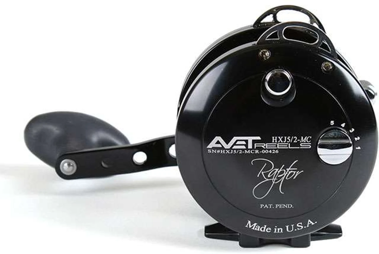 Avet Reels Avet HXJ 5/2 MC Raptor Two-Speed Lever Drag Casting Reel Black 4 Avet Reels Avet HXJ 5/2 MC Raptor Two-Speed Lever Drag Casting Reel Black - Image 2