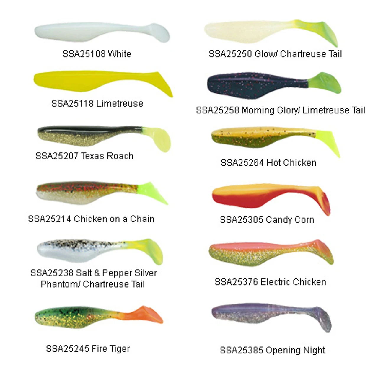 Bass Assassin Sea Shad Lures 4 Bass Assassin Sea Shad Lures - Image 2
