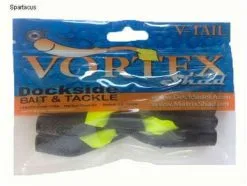 Dockside Bait And Tackle Vortex Shad Soft Bait Nightreuse