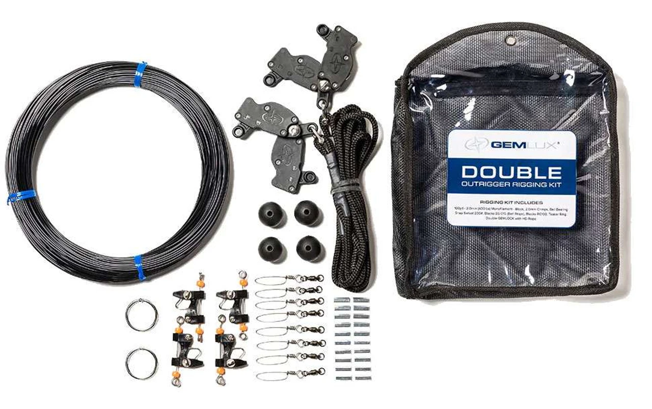 Gemlux Fishing Gemlux Double Outrigger Kit 3 Gemlux Fishing Gemlux Double Outrigger Kit