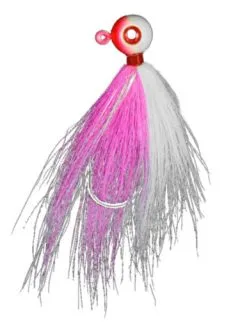 Jigging World Power Ball With Bucktail V2 Jig - 6oz - Pink Shine