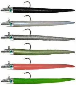 RonZ Big Game Series Rigged Soft Baits -Saltwater Rods & Poles Sales ronz 4x strong pure tin z series rigged head tails 09396.1651033090