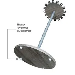 Rush Creek Creations 16 Rod Round Storage Floor Rack - Barn Wood -Saltwater Rods & Poles Sales rush creek creations 38 3029 16 rod storage floor rack 04621.1651237231