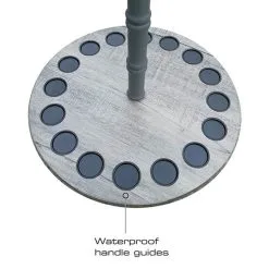 Rush Creek Creations 16 Rod Round Storage Floor Rack - Barn Wood -Saltwater Rods & Poles Sales rush creek creations 38 3029 16 rod storage floor rack 16345.1651237231