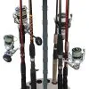 Rush Creek Creations 16 Rod Round Storage Floor Rack - Barn Wood -Saltwater Rods & Poles Sales rush creek creations 38 3029 16 rod storage floor rack 36077.1651237230