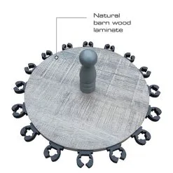 Rush Creek Creations 16 Rod Round Storage Floor Rack - Barn Wood -Saltwater Rods & Poles Sales rush creek creations 38 3029 16 rod storage floor rack 50176.1651237230