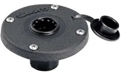 Scotty 344-BK Round Flush Deck Mount W/ Splash Cover