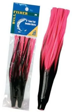 Sea Striker Billfisher Tuna Tail Skirts 6 2Pk PK Pink/Silver Flake